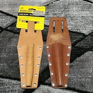 KLEIN TOOL PLIERS Belt HOLDER 8"-9" SIDE-CUTTING PLIERS LEATHER Bundle P…